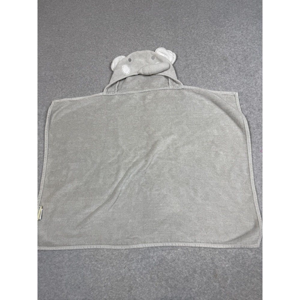 Pottery Barn Kids Elephant Hooded Towel Gray Cotton Terry 2103 One Size